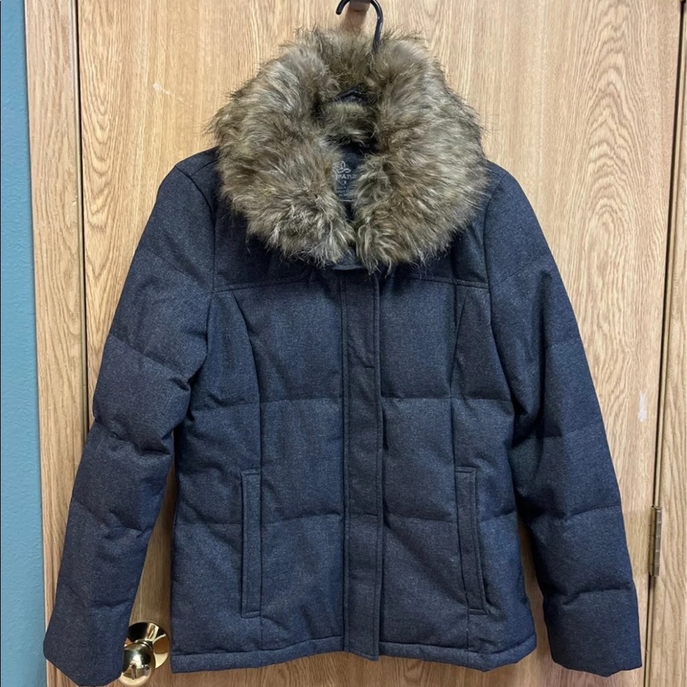 Prana Coat with removable faux fur collar
